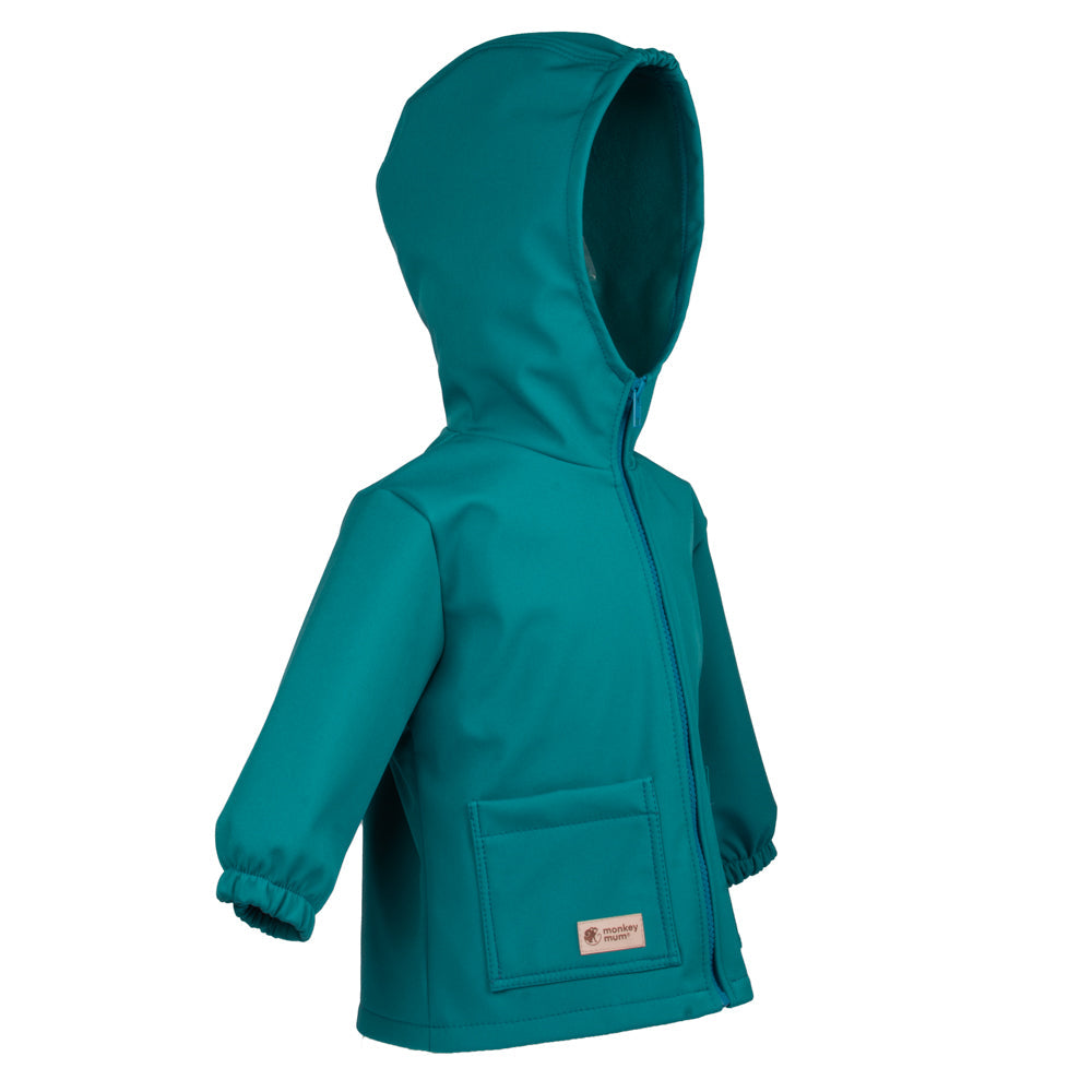 Dětská softshellová bunda s membránou Monkey Mum® - Veselá ještěrka