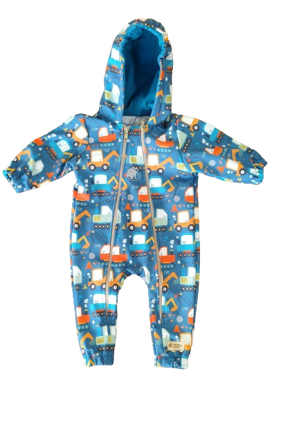 Monkey Mum® Softshellová kombinéza s membránou – Hravé staveniště - vel. 62/68, 74/80