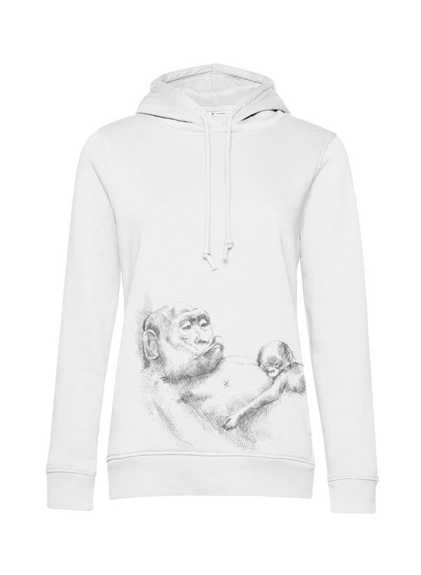 Monkey Mum® Nursing Sweatshirt Monkey Mum® White - Monkey