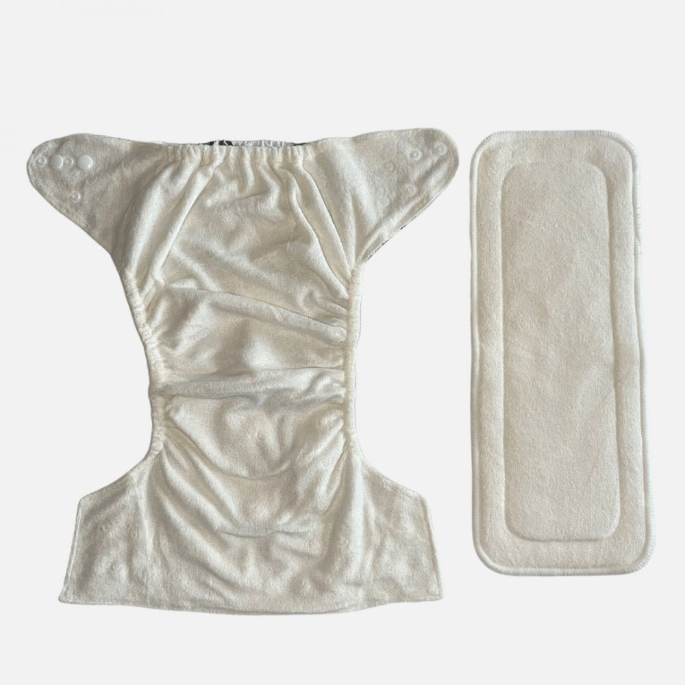 Bamboo adjustable cloth diaper - Playful Owls