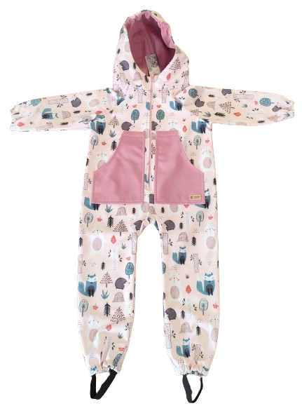 Monkey Mum® Softshell kombinezon s membranom – Dnevne životinjice - vel. 98/104, 110/116