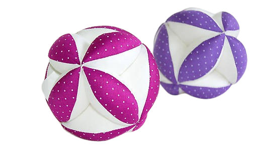 MyMoo Montessori greppboll - Prickar/rosa