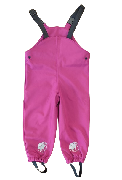 Monkey Mum® Softshellové laclové kalhoty s membránou - Šťavnatá malina