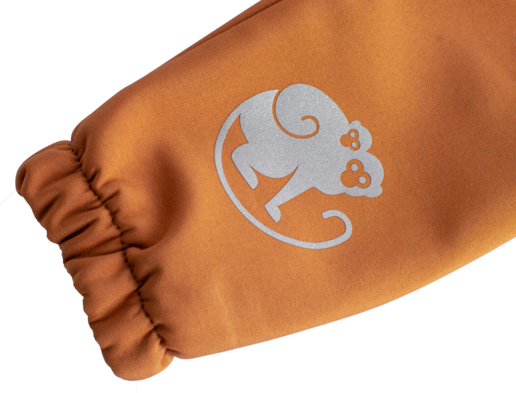 Children's softshell pants with membrane Monkey Mum® - Autumn Leaves