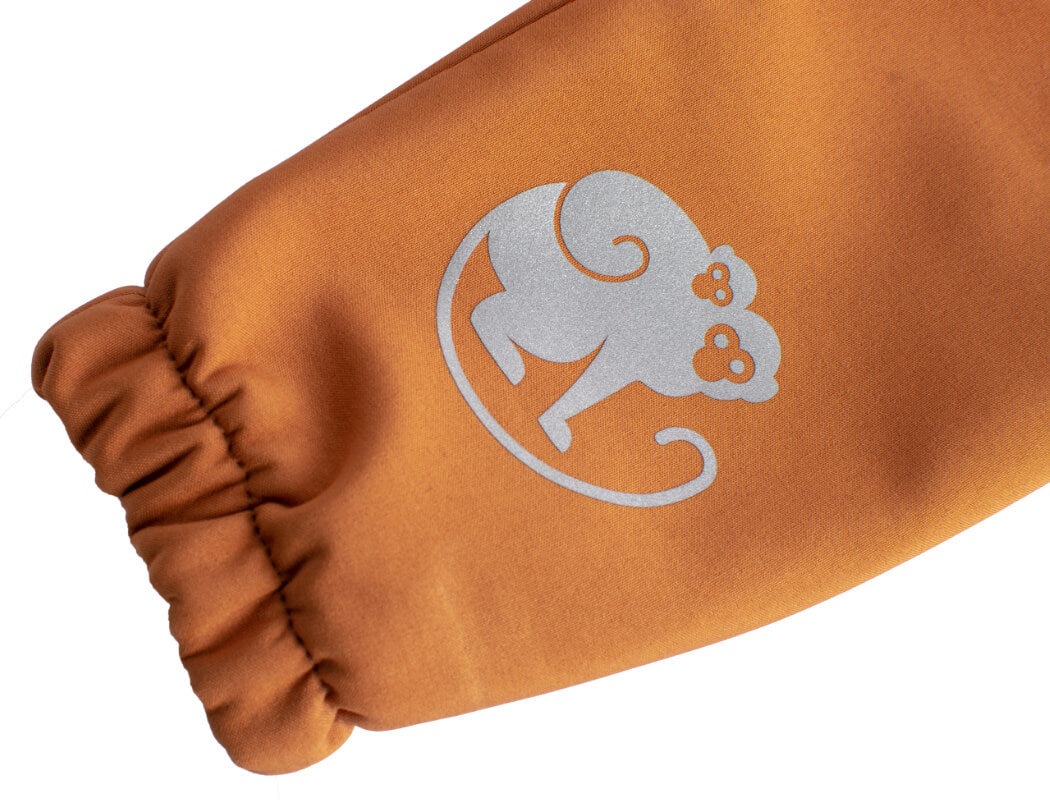 Dětské softshellové kalhoty s membránou Monkey Mum® - Podzimní listí
