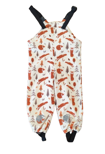 Monkey Mum® Softshellové laclové kalhoty s membránou - Liščí hrátky