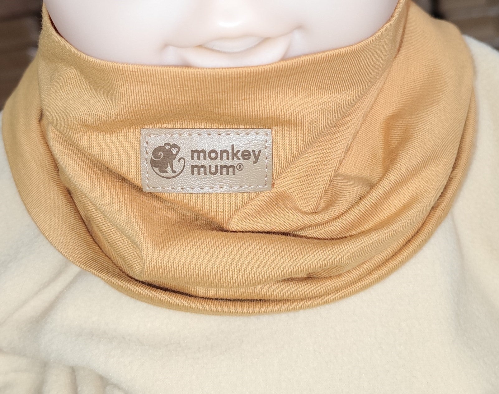 Nákrčník Monkey Mum® - Hořčicový