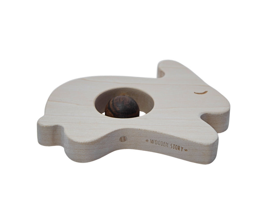 Wooden Story Rattle - Hare