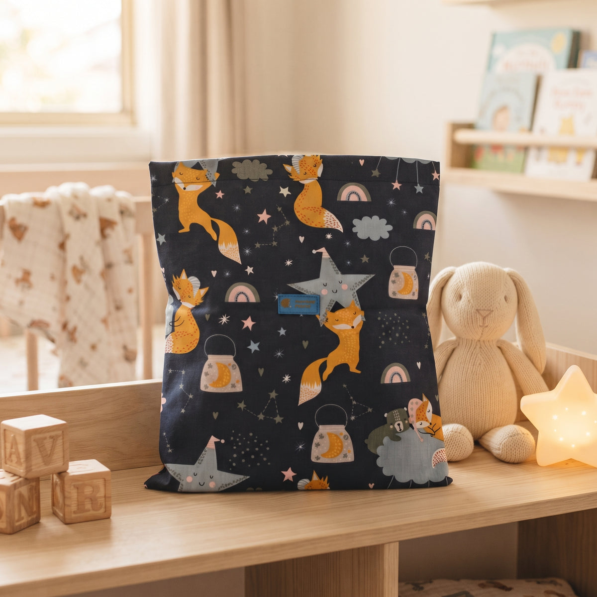 Monkey Mum® fabric bag - Starry Animals