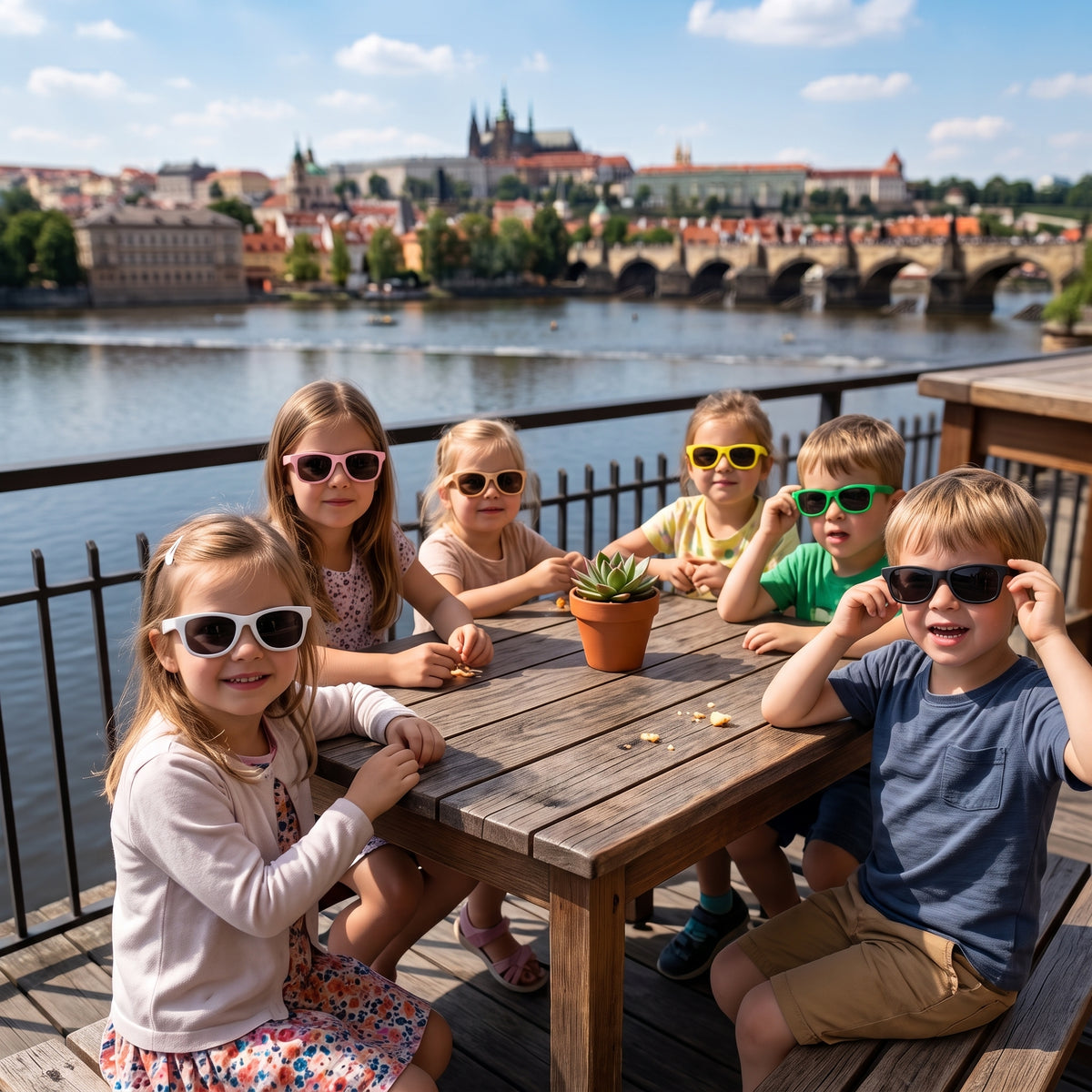 Gyerek napszemüveg Monkey Mum® - Békás kacsintás - több színben