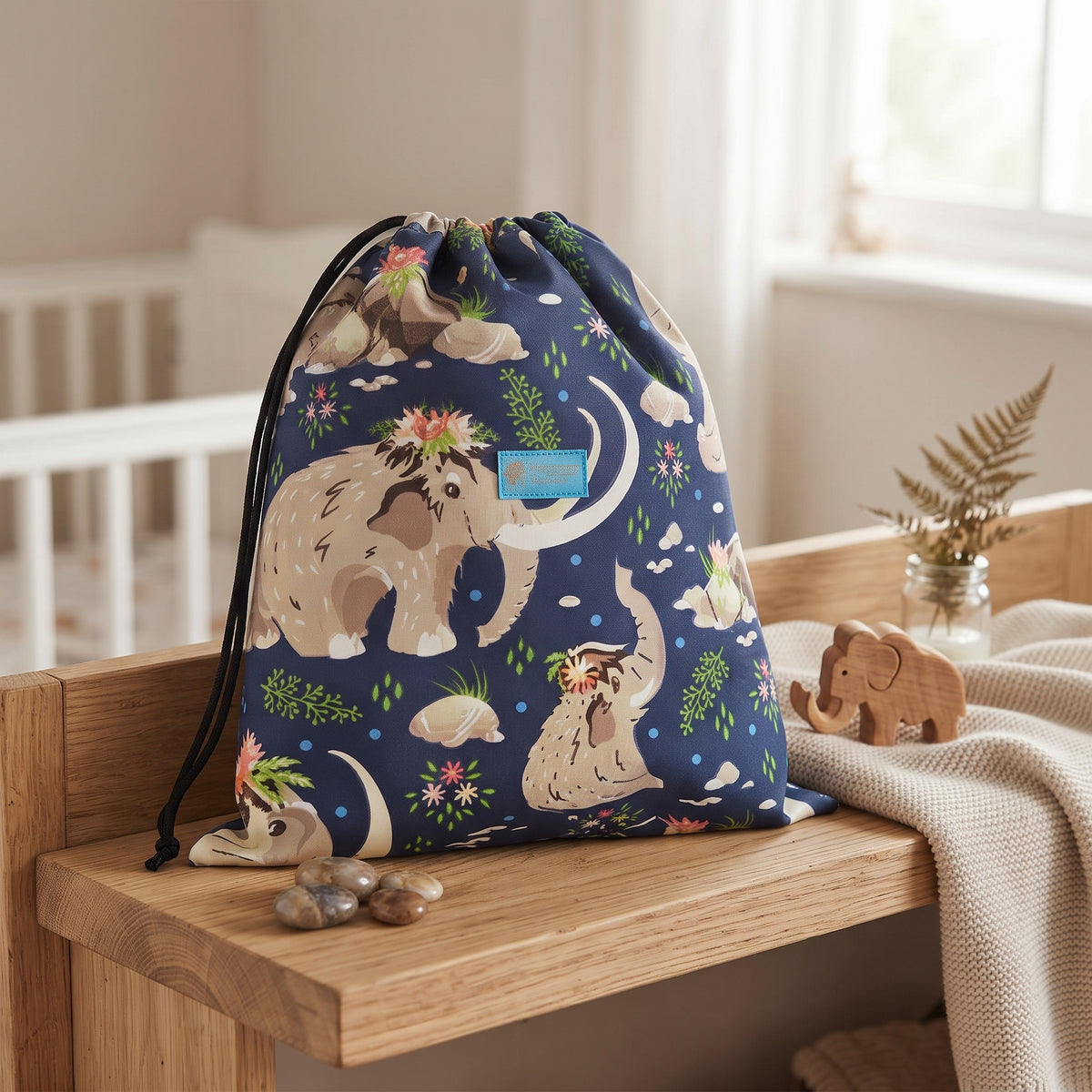 Monkey Mum® fabric bag - Mammoths