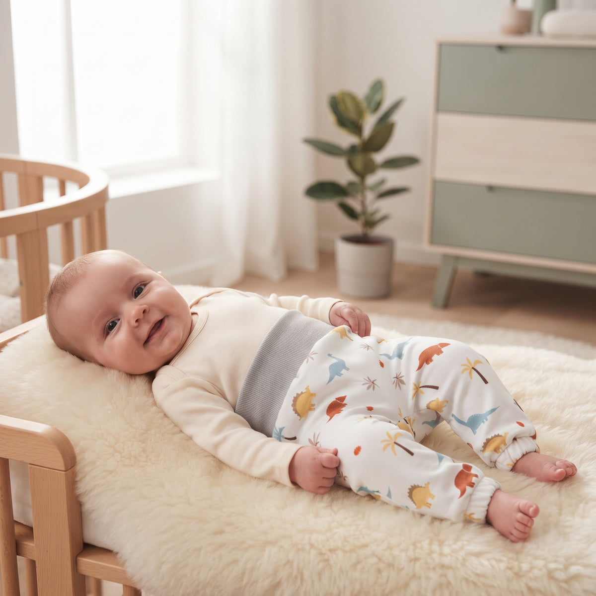 Dječje softshell hlače s membranom Monkey Mum® - Priča o dinosaurima