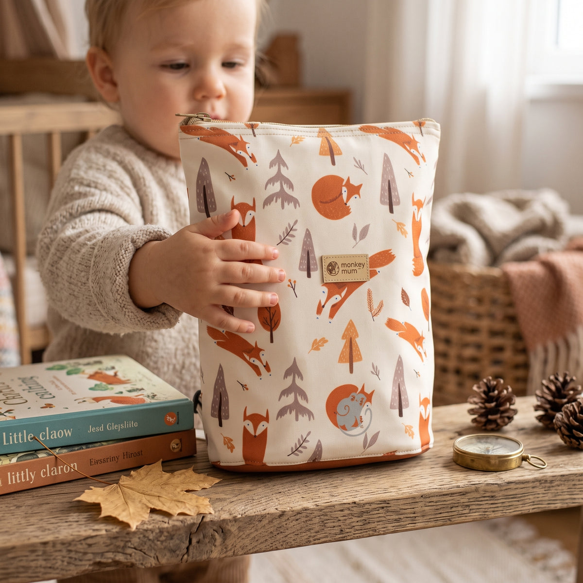 Dječji softshell ruksak Monkey Mum® - Lisje igre