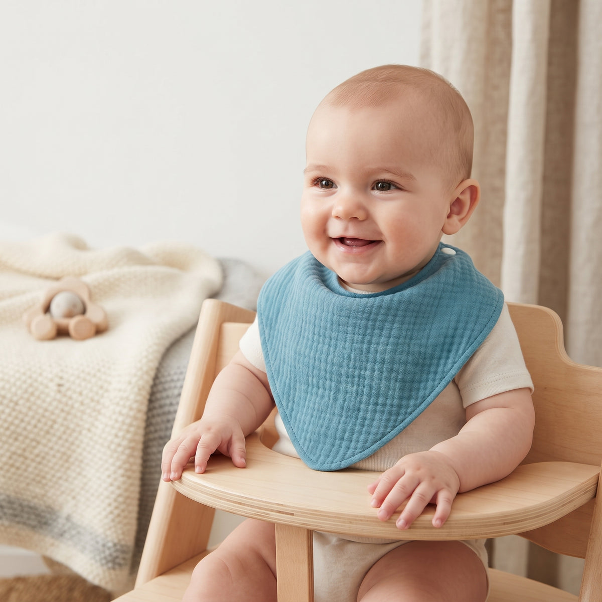 Muslinasta slinčica Monkey Mum® - Mentol