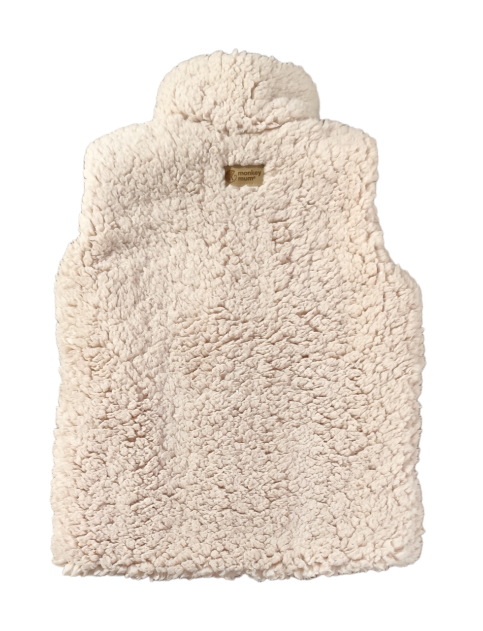 Beránková vesta Monkey Mum® - Béžová