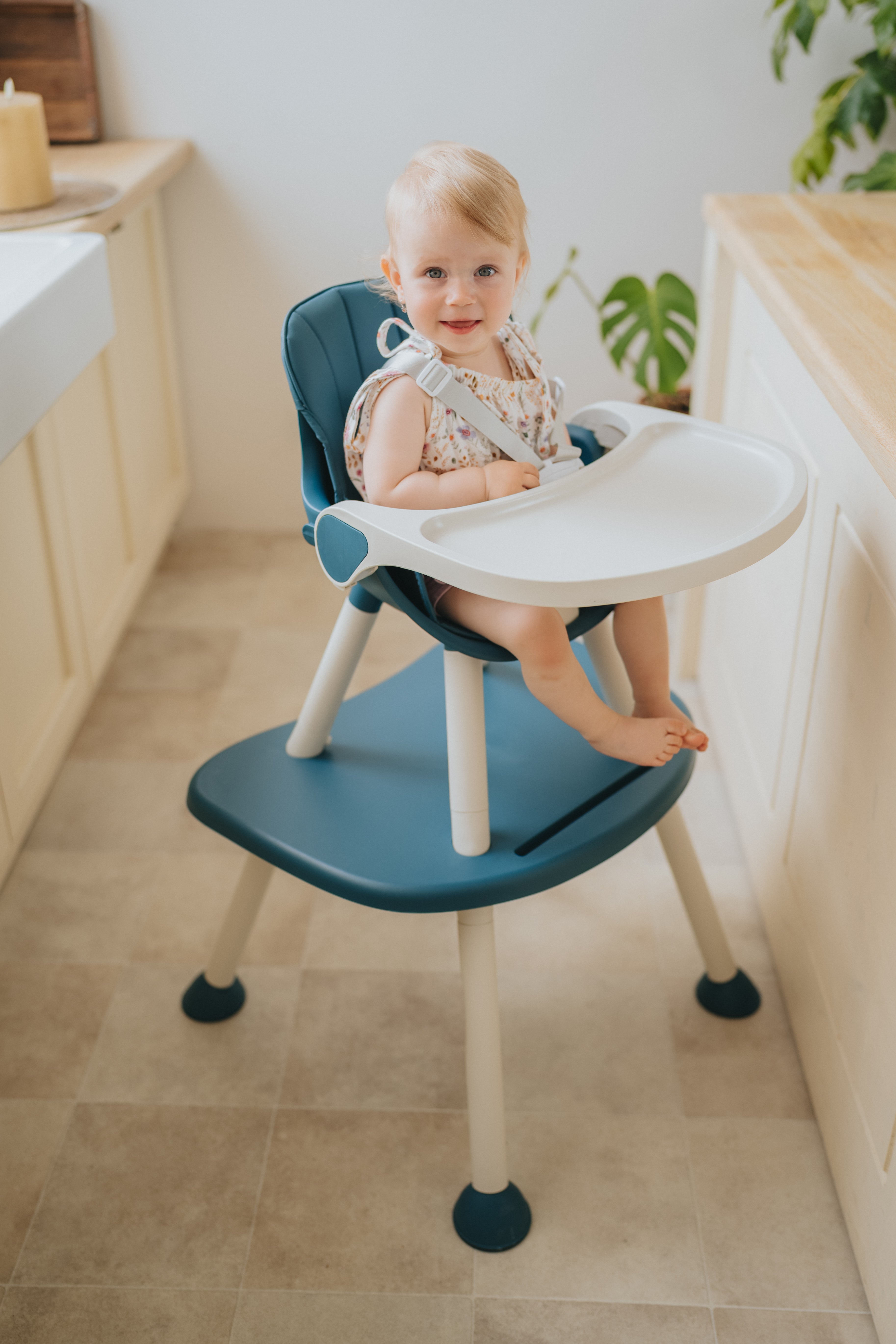 Grow 2-in-1 Children's High Chair - Blue - Unboxed