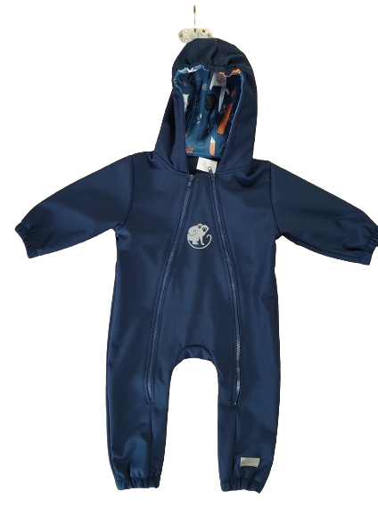 Monkey Mum® Softshellová kombinéza s membránou – Noční obloha se zvířátky - vel. 62/68, 74/80