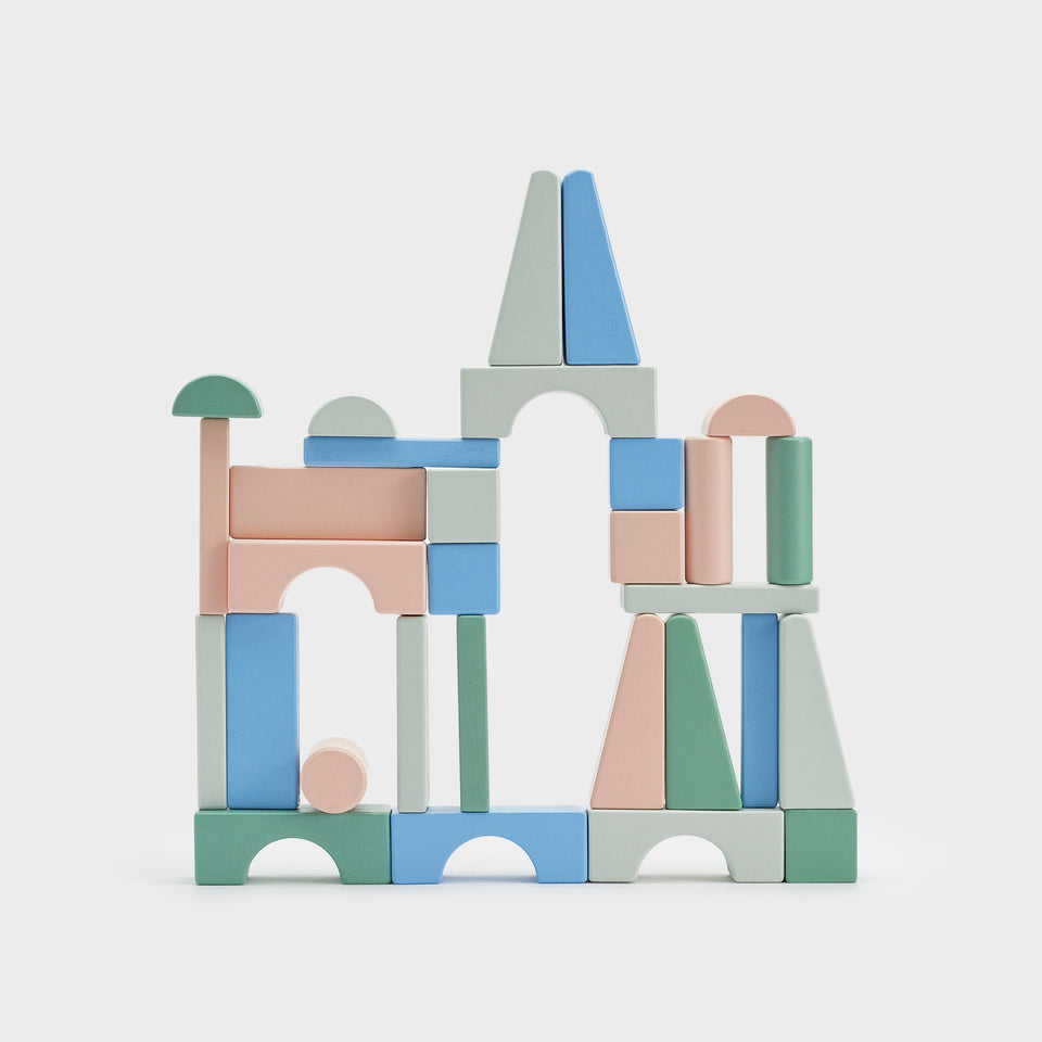 Moover Cubes in a cotton bag - Pastel colors