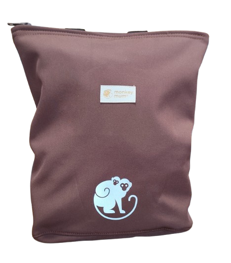 Dječji softshell ruksak Monkey Mum® - Smeđi