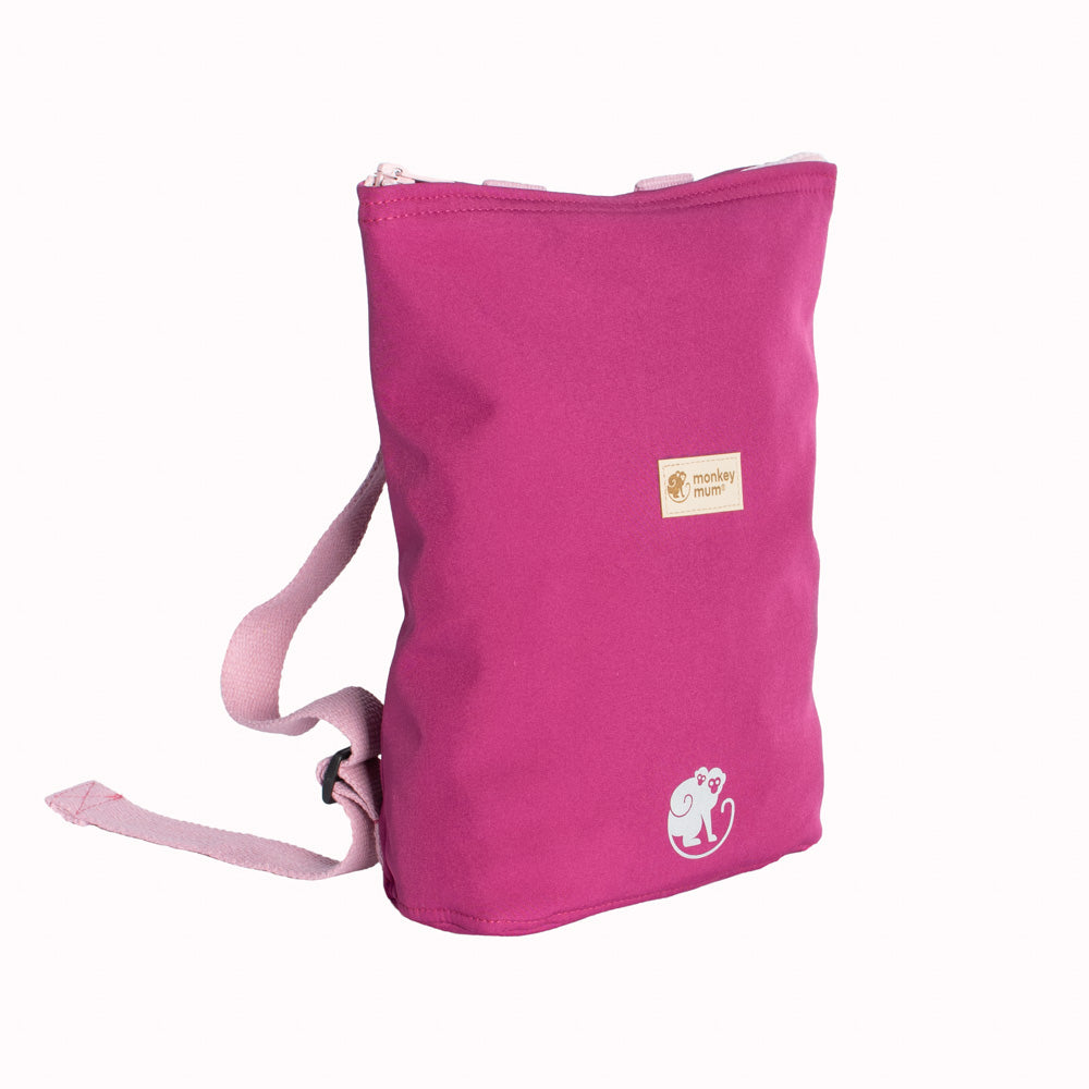 Dječji softshell ruksak Monkey Mum® - Sočna malina