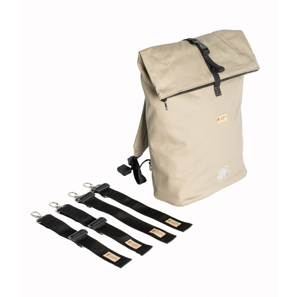 Monkey Mum® Integrated twill backpack for the Carrie carrier - Desert Sand