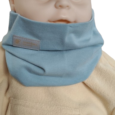 Nákrčník Monkey Mum® - Světle modrý