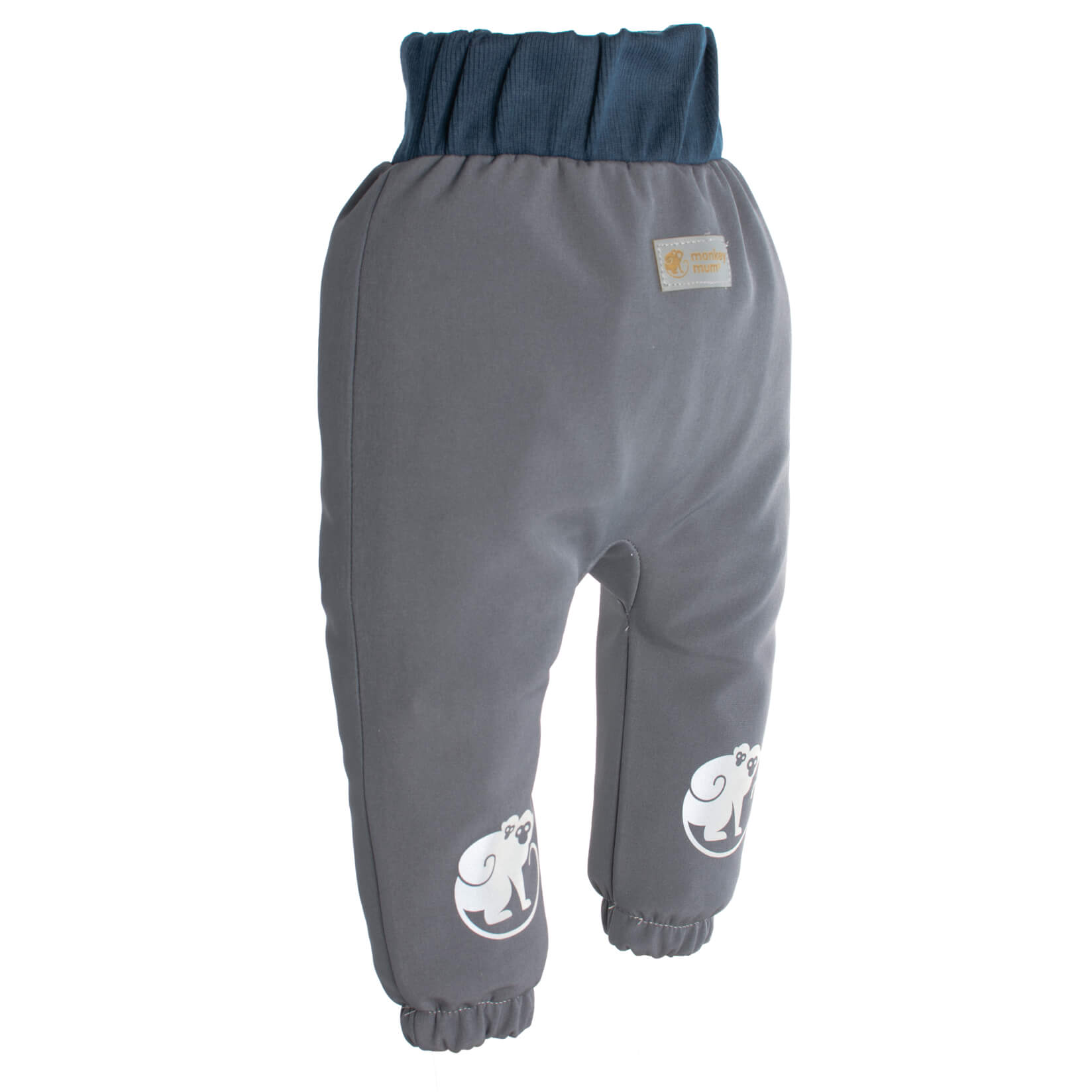 Dětské softshellové kalhoty s membránou Monkey Mum® - Tajuplný výlet