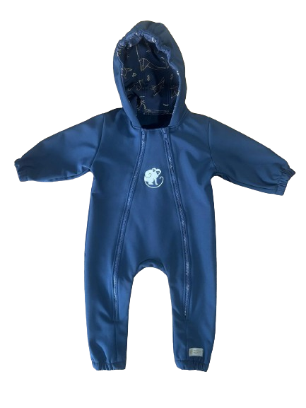 Monkey Mum® Softshellová kombinéza s membránou –Obloha dinosaurů - vel. 62/68, 74/80