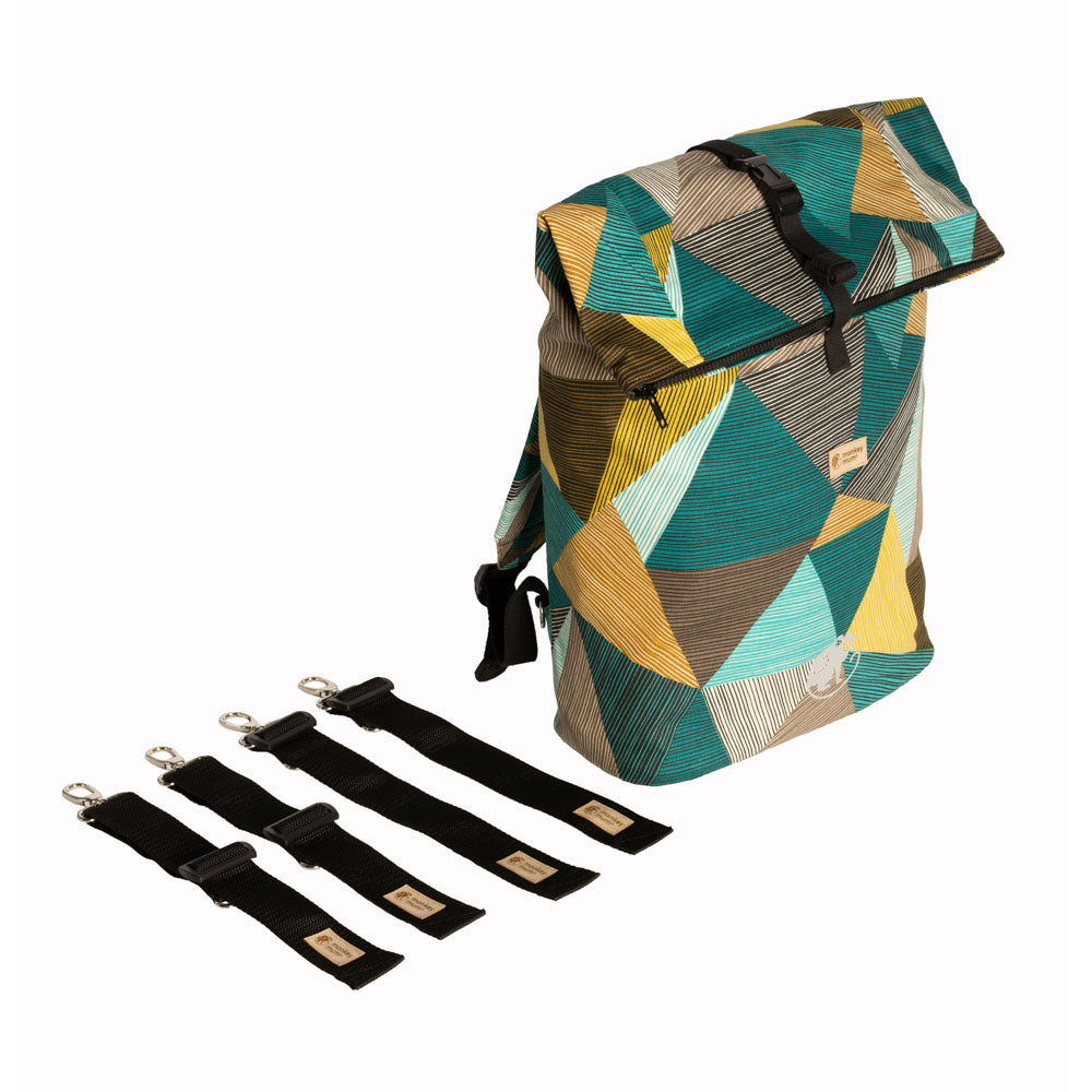 Monkey Mum® Integrated twill backpack for the Carrie carrier - Charm of Geometry