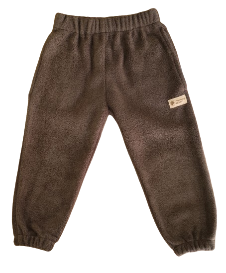 Monkey Mum® Fleec hlačice - Smeđe