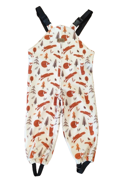 Monkey Mum® Softshellové laclové kalhoty s membránou - Liščí hrátky