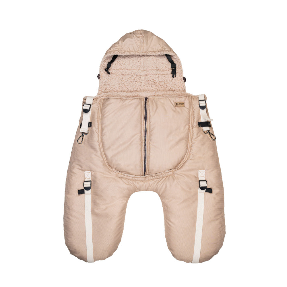 Monkey Mum® Insulated pocket in nylon fabric with sherpa lining for the Carrie carrier or stroller - Little Lion