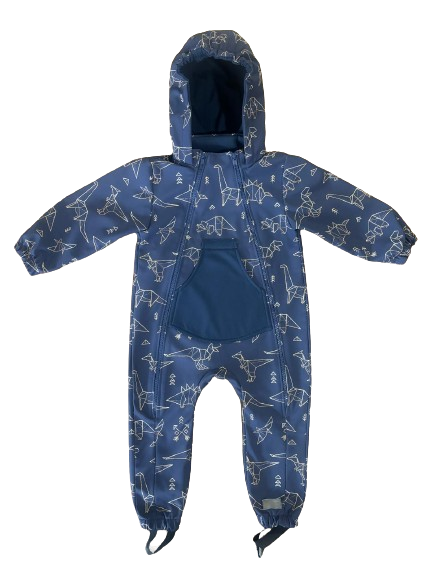 Monkey Mum® Softshellová kombinéza s membránou – Souhvězdí dinosaurů - vel. 86/92