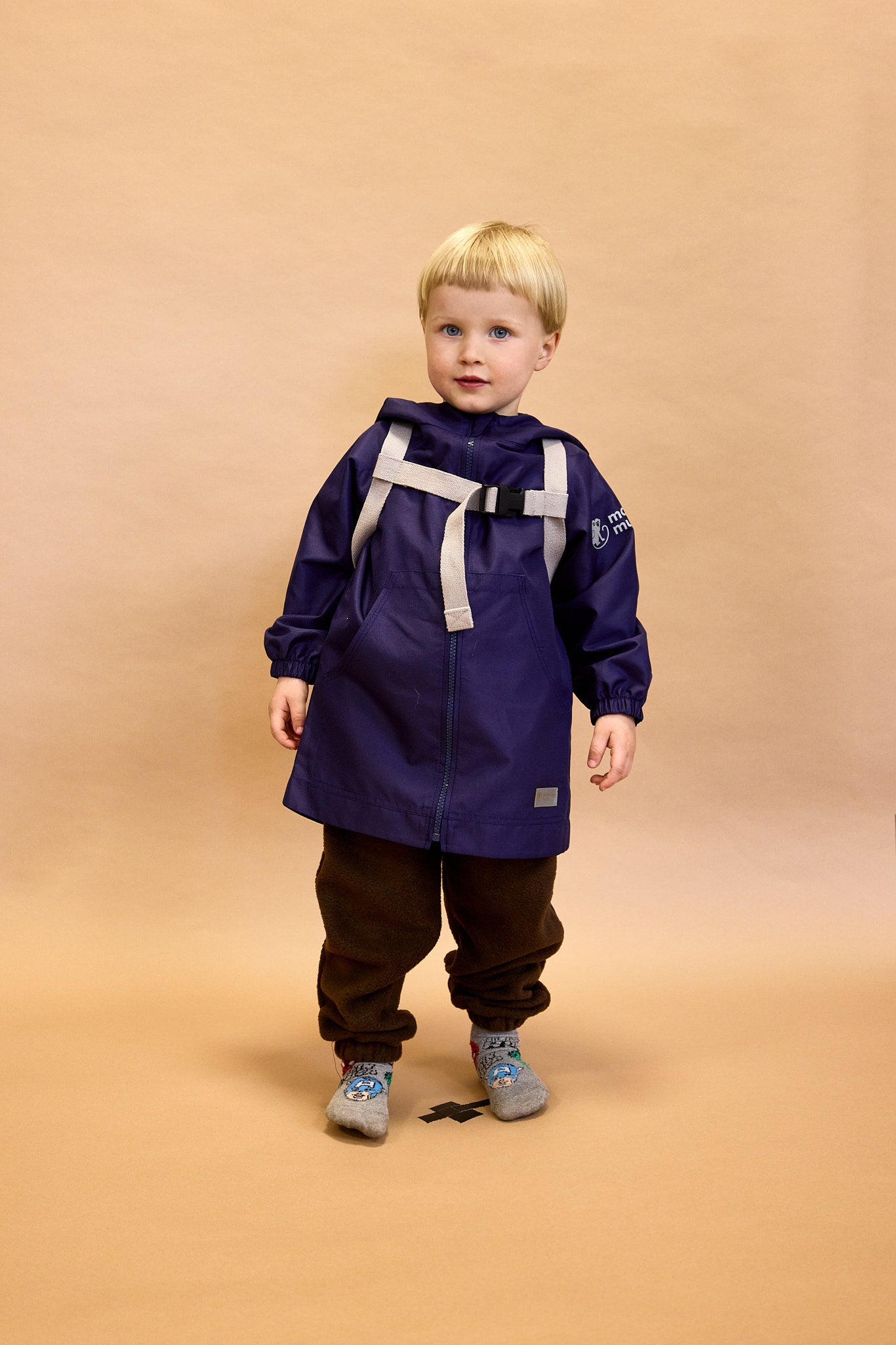 Monkey Mum® Crinkle jacket with raglan sleeves - Burgundy