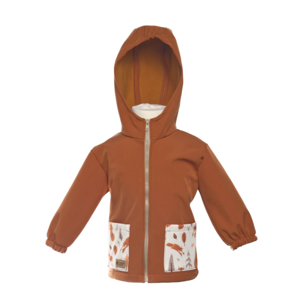 Dječja softshell jakna s membranom Monkey Mum® - Jesensko lišće