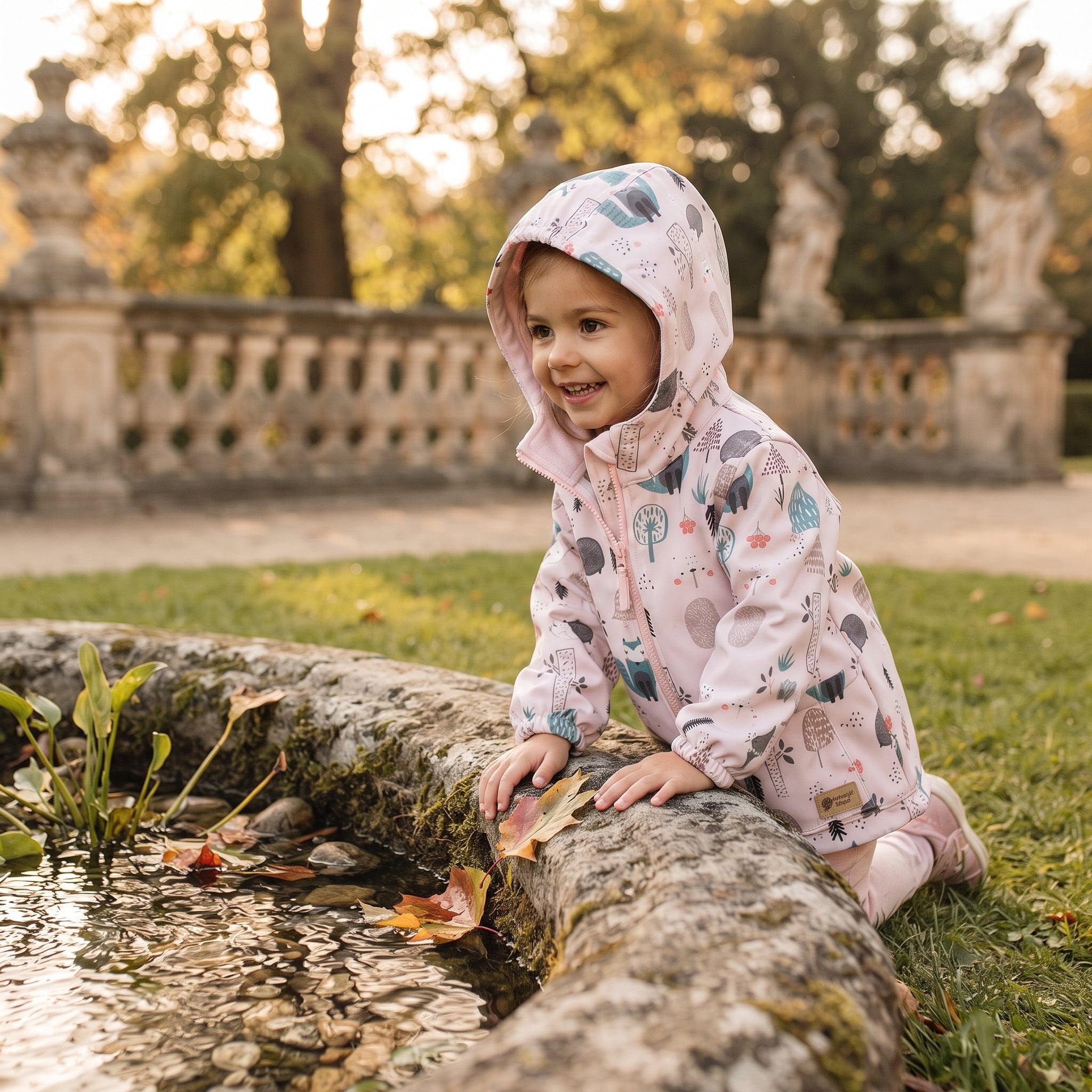 Dječja softshell jakna s membranom Monkey Mum® - Dnevne životinjice