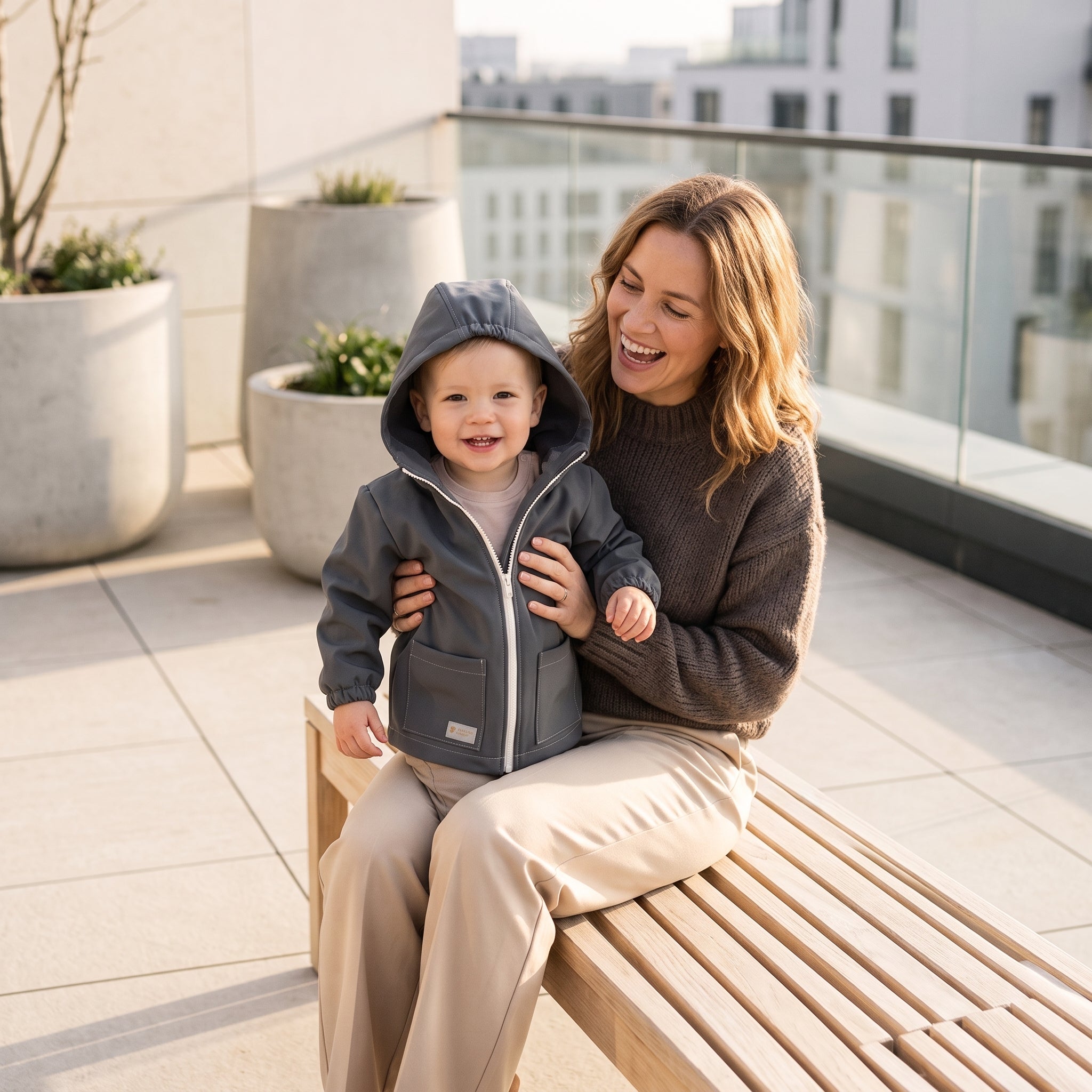 Dječja softshell jakna s membranom Monkey Mum® - Tajanstveni izlet