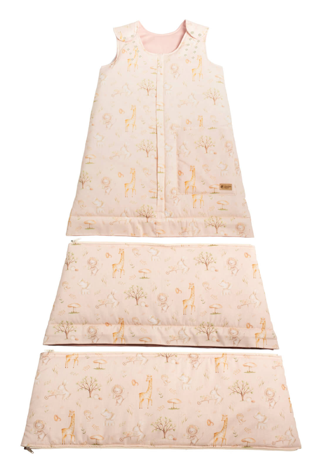 Winter adjustable sleeping bag Monkey Mum® 0 - 4 years - set - Spring with Animals