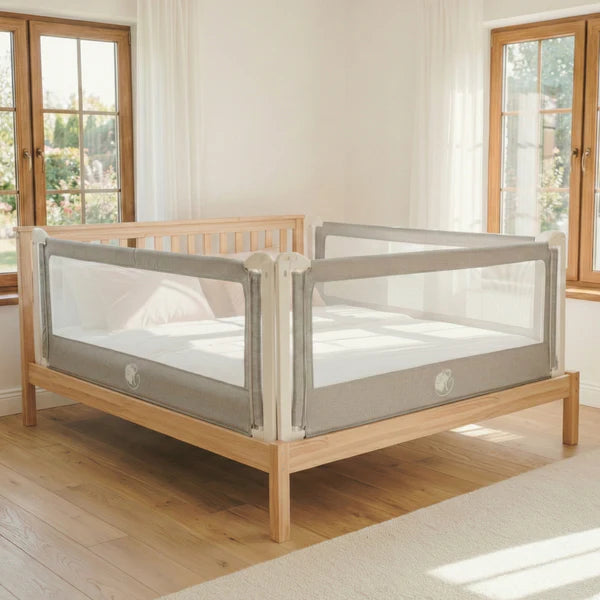 Plachta na zábranu na postel Monkey Mum® Popular - Tmavě šedá