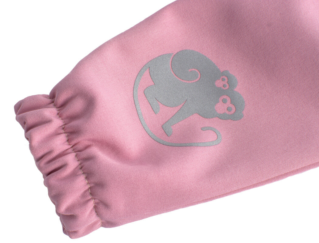 Dětské softshellové kalhoty s membránou Monkey Mum® - Cukrová vata
