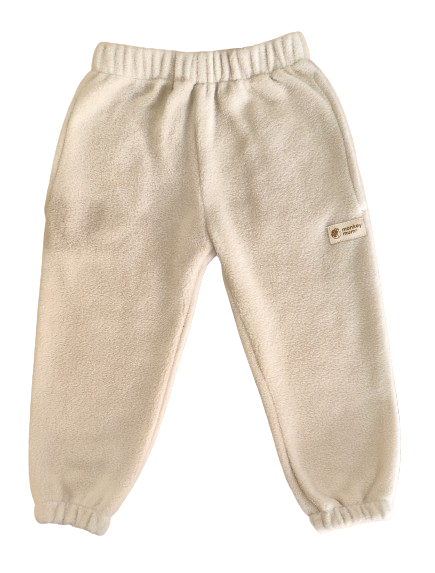 Monkey Mum® Fleecové tepláčky - Béžové