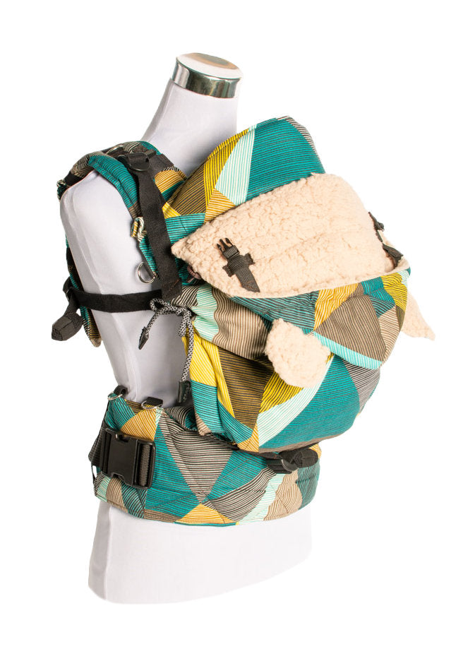 Monkey Mum® Insulated hood for Carrie carrier - Charming Geometry