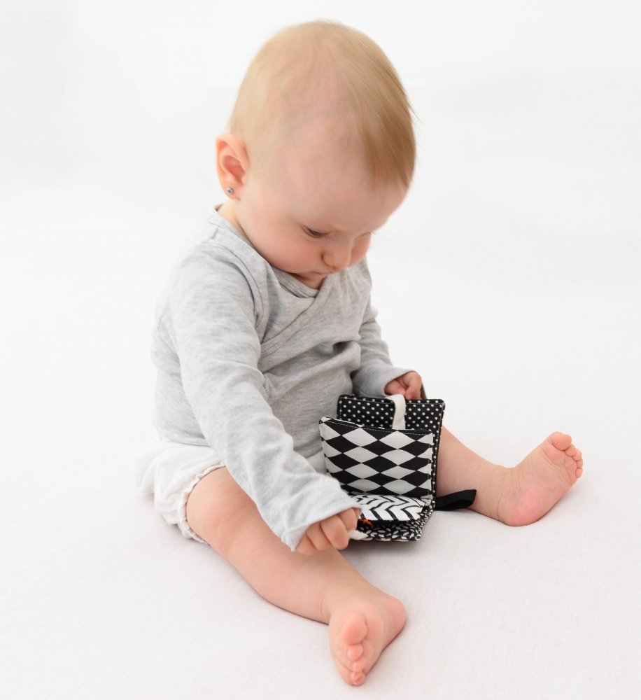 MyMoo Mini Soft Book - Black and White
