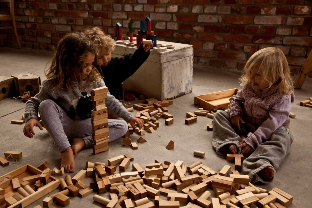 Wooden Story Kocke u drvenoj krabici - 30 ks - Prirodne
