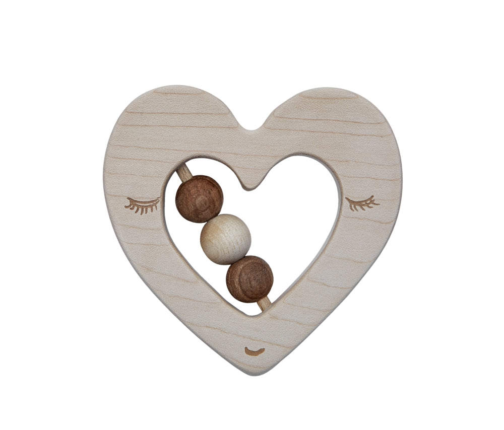 Wooden Story Rattle - Heart