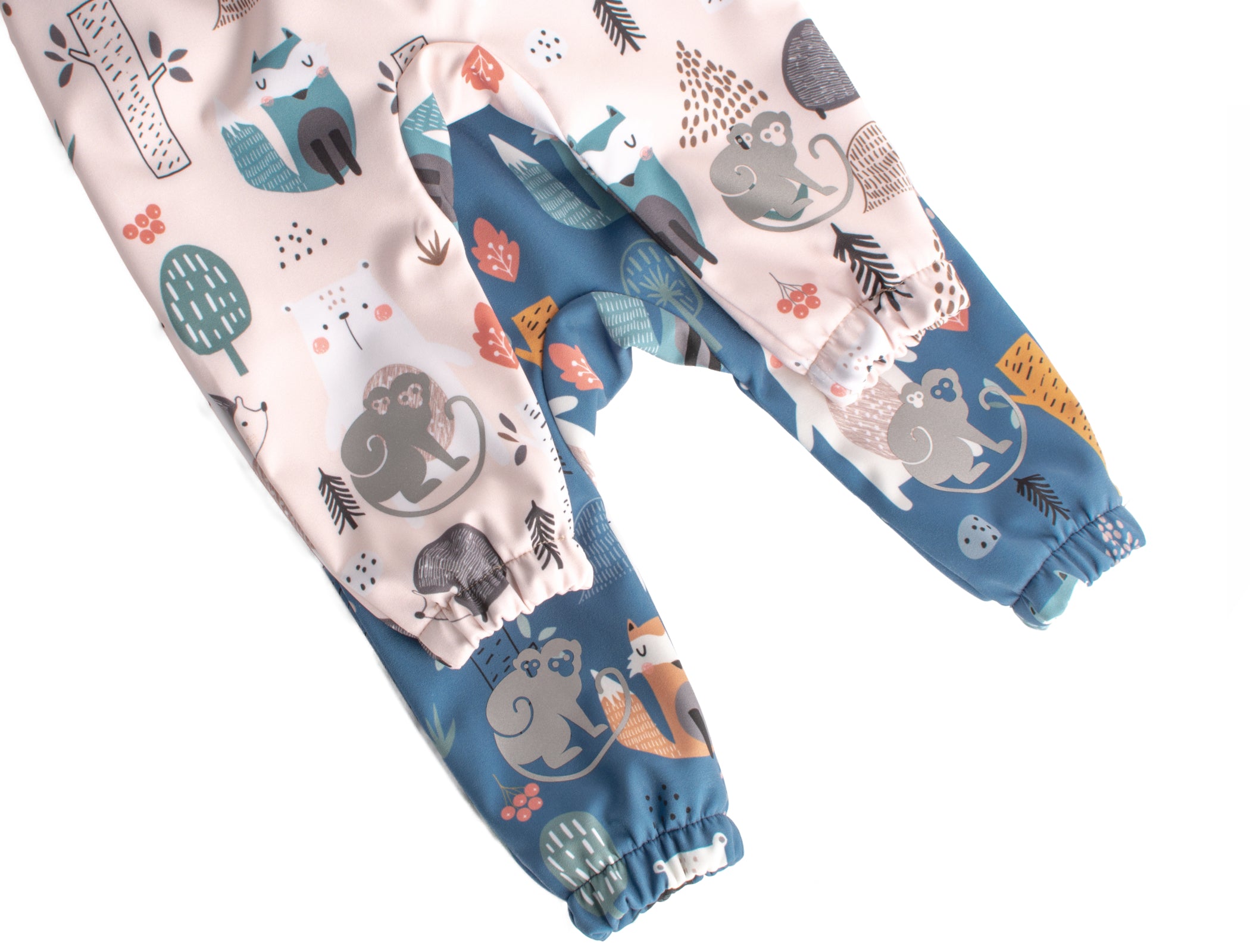 Children's softshell pants with membrane Monkey Mum® - Night Animals
