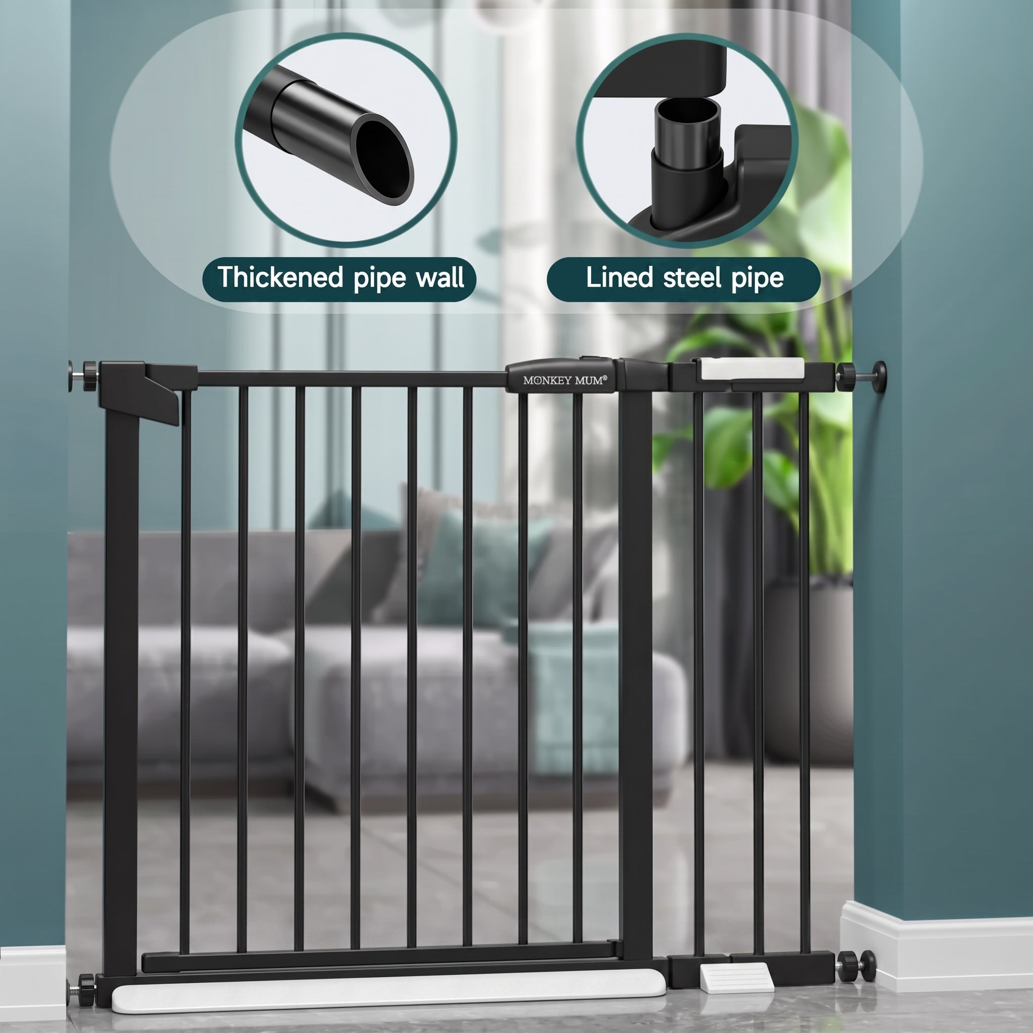Monkey Mum® biztonsági rács – fekete