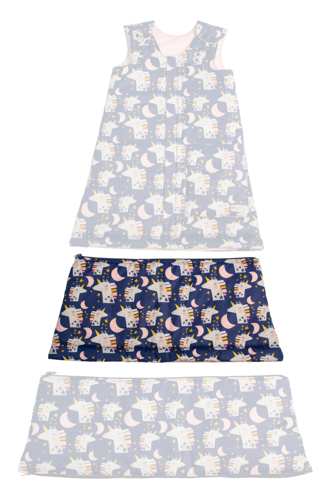 Summer adjustable sleeping bag Monkey Mum® 0 - 4 years - second additional piece of the set - Heavenly Unicorn