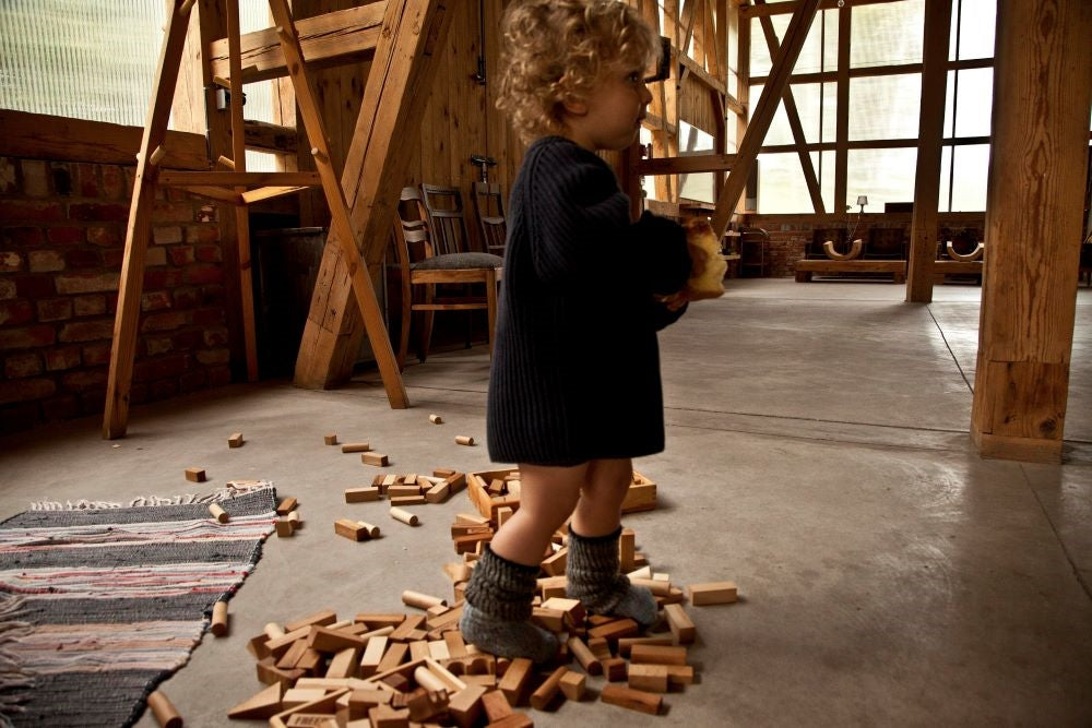 Wooden Story Kocke u drvenoj krabici - 30 ks - Prirodne