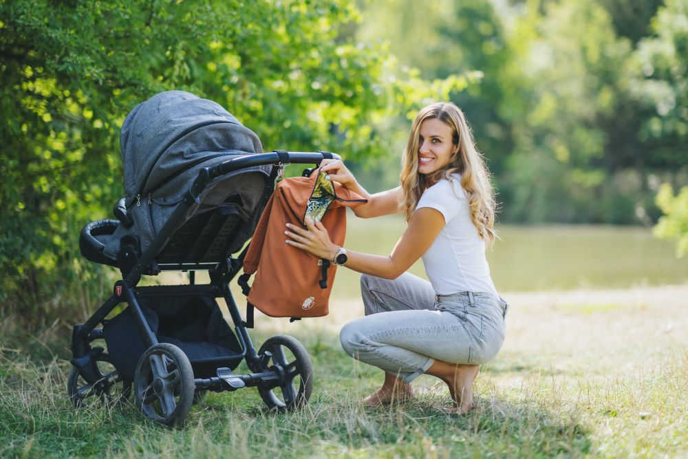 Monkey Mum® Integrated twill backpack for the Carrie carrier - Forest Colors